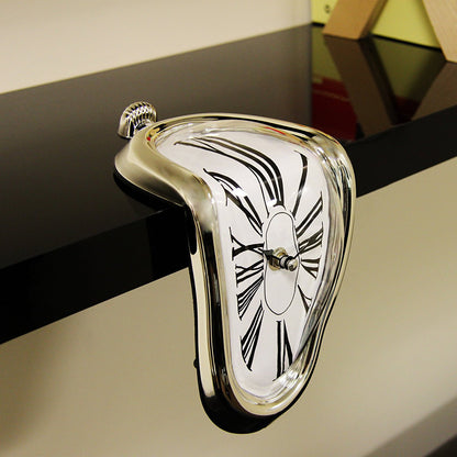 Melting Clock Desk Sculpture