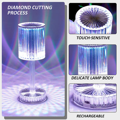Gatsby Crystal Bedside Table Lamp