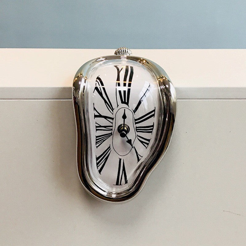 Melting Clock Desk Sculpture